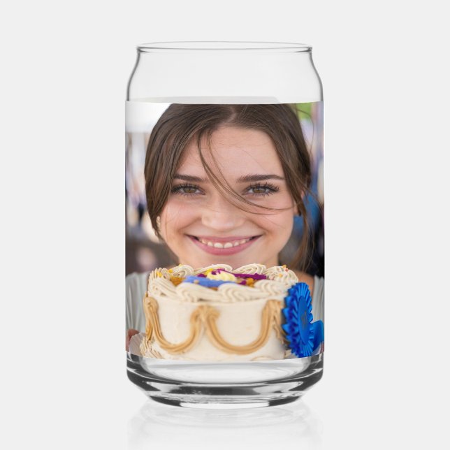 Fair Cooking Contest Photo Customize Can Glass (Front)