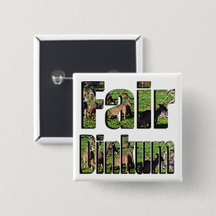 Fair Dinkum Aussie Slang Logo, 15 Cm Square Badge
