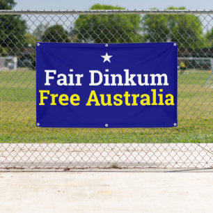 Fair Dinkum Free Australia  Banner