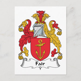 Fair Family Crest Postcard
