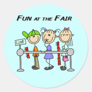 Fair Fun Tshirts and Gifts Classic Round Sticker
