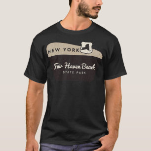 Fair Haven Beach State Park New York Welcome Sign T-Shirt