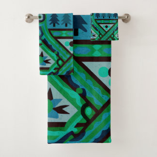 Fair isle Christmas 3 Bath Towel Set