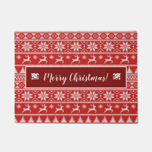 Fair Isle Christmas Doormat