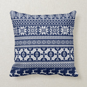Fair Isle Knit Sweater Pillow
