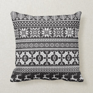 Fair Isle Knit Sweater Pillow