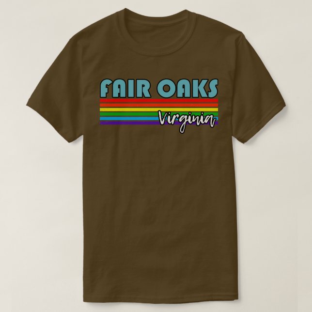 Fair Oaks Virginia Pride  Fair Oaks LGBT Gift LGBT T-Shirt (Design Front)