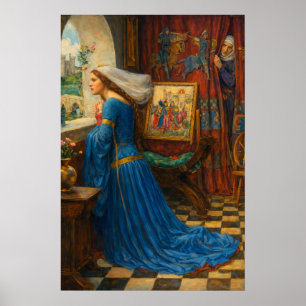 Fair Rosamund by John William Waterhouse Poster
