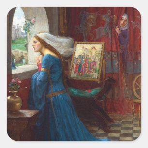 Fair Rosamund c. 1916 by John William Waterhouse Square Sticker