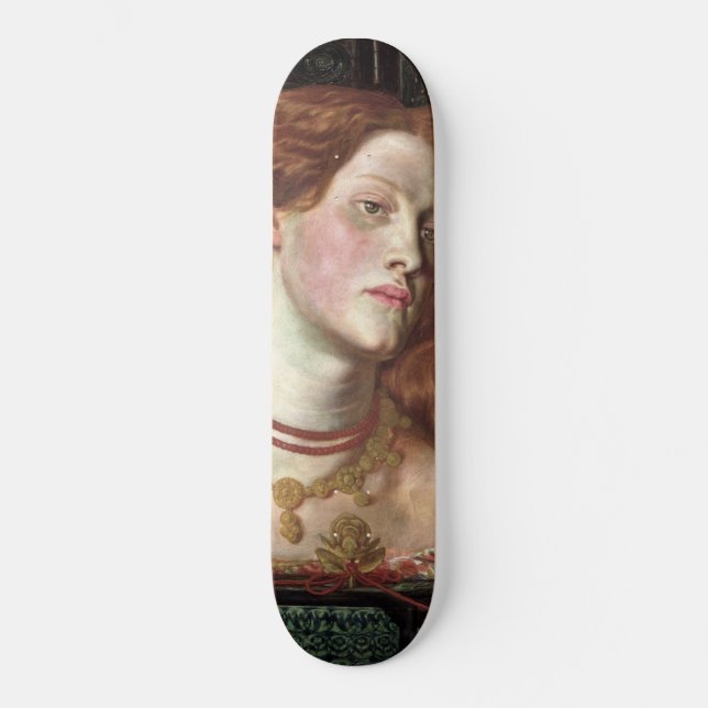 Fair Rosamund (Elegant & Beautiful Redhead Woman) Skateboard (Front)