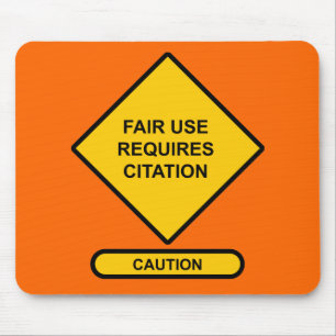 Fair Use Requires Citation Mouse Pad