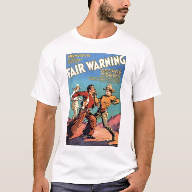 'Fair Warning' 1931 vintage movie poster T-shirt (Front)
