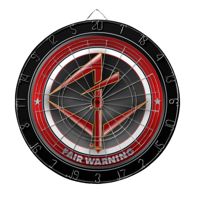 Fair Warning Dart Board (Front)
