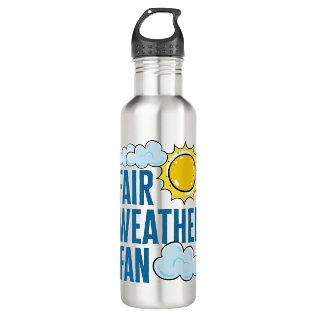 Fair Weather Fan Meteorologist Weatherman 710 Ml Water Bottle (Front)