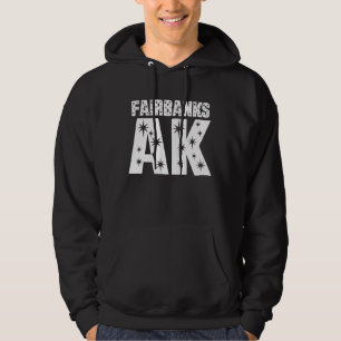 Fairbanks AK Alaska Long Sleeve Gift Hoodie