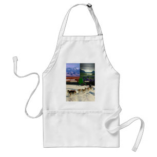 Fairbanks Alaska Photo Collage Standard Apron