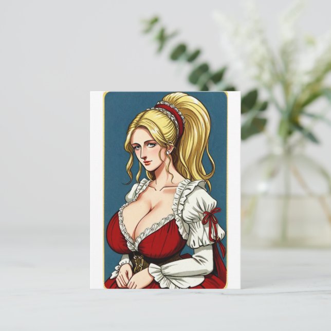 Faire Maiden 6 Postcard (Standing Front)