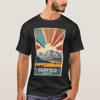 Fairfield Connecticut Usa Vintage Travel Tourism   T-Shirt