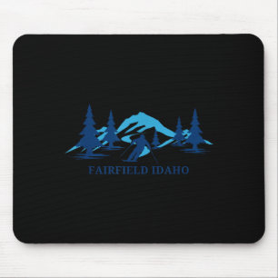 Fairfield idaho ski resort skiing skier mouse pad