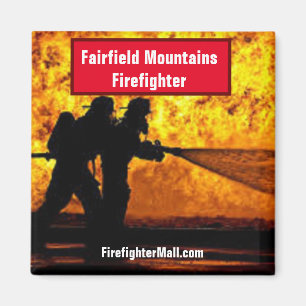 Fairfield Mountains Firefighter Magnet