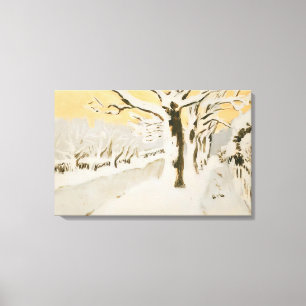 Fairfield Porter - LATE AFTERNOON SNOW 1972 Canvas Print