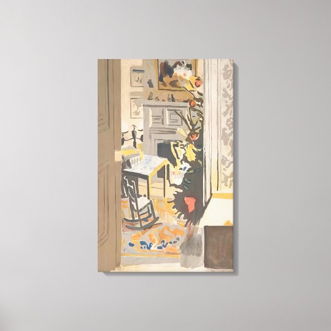 Fairfield Porter - THE CHRISTMAS TREE 1971 Canvas Print (Front)