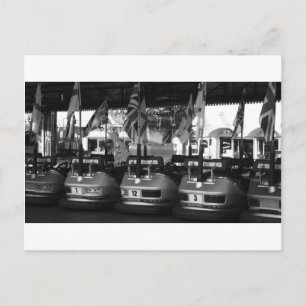 Fairground Dodgem Bumper Car Post Card
