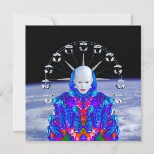 Fairground in Space Card