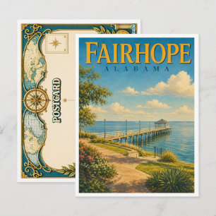 Fairhope Alabama Fairhope Pier GeoSaga Postcard