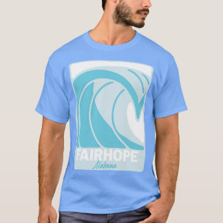 Fairhope Beach Alabama Atlantic Ocean AL Crashing  T-Shirt