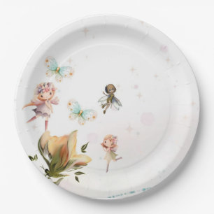 Fairies and fantasy paper plates
