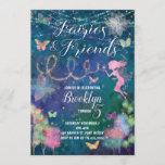 Fairies and Friends Birthday Invitation<br><div class="desc">Fairies and Friends Enchanted Birthday Invitation</div>