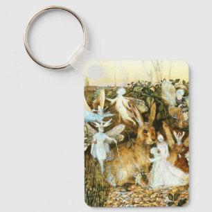 Fairies and Rabbit Key Ring