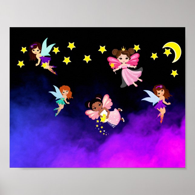 Fairies and stars poster (Front)