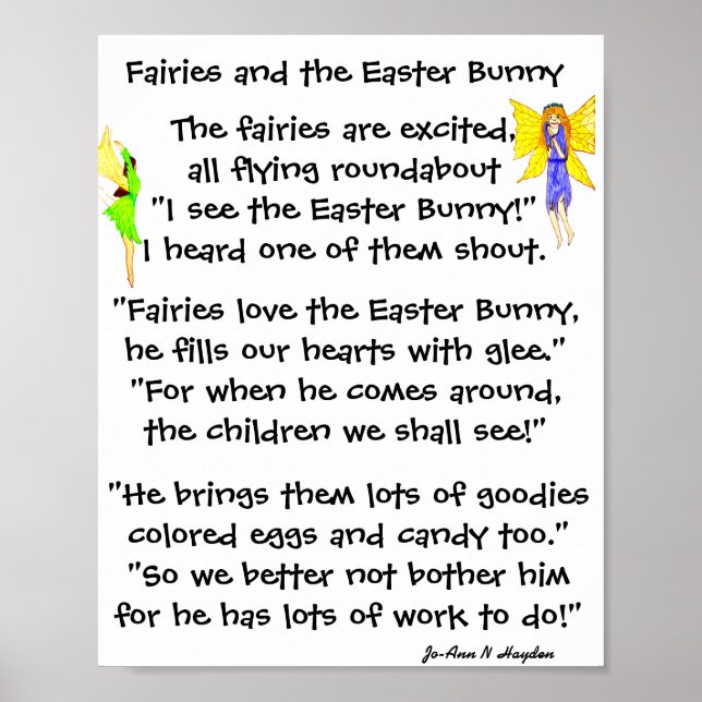 FAIRIES AND THE EASTER BUNNY  POSTER (Front)