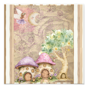 Fairies and the moon photo print