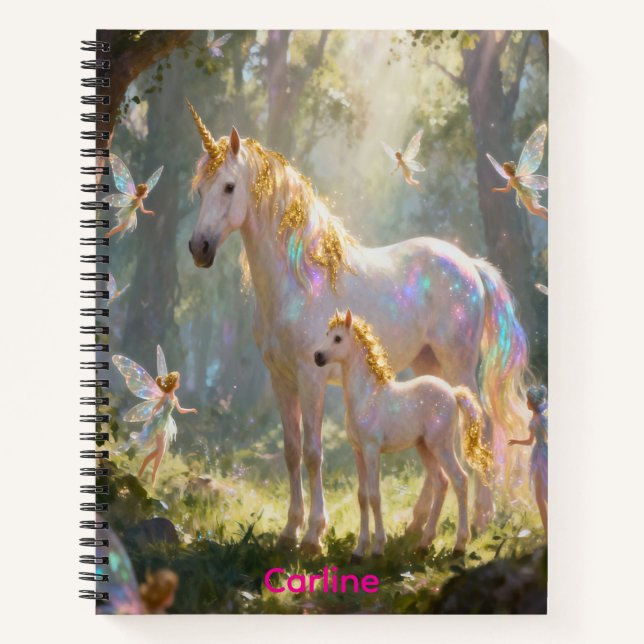 Fairies and Unicorns Notebook (Front)