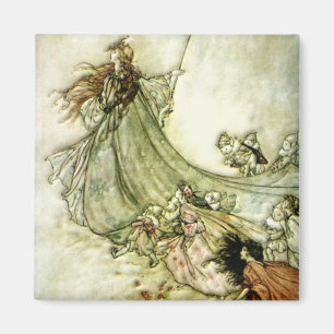 Fairies Away - Arthur Rackham Magnet