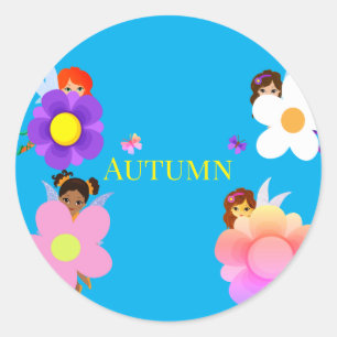 Fairies classic round sticker