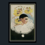 " Fairies Dancing Around Pierrot"  Art  Deco Print<br><div class="desc">Chiostri  French Art Deco Print " Fairies Dancing Around Pierrot" 13x19</div>