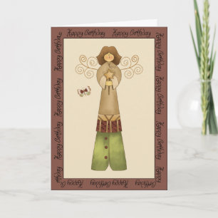 Fairies in the Garden Birthday Greeting 2 Card