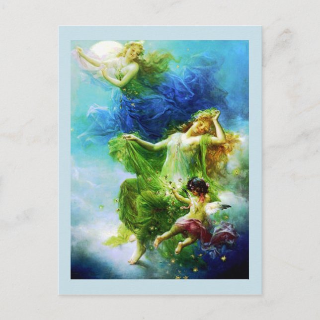 Fairies in the Night Postcard (Front)