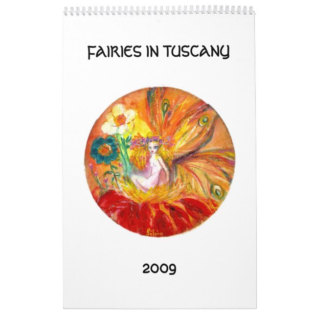 FAIRIES IN TUSCANY  2017 CALENDAR (Cover)