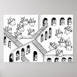 Fairies' Labyrinth Corridor. Poster