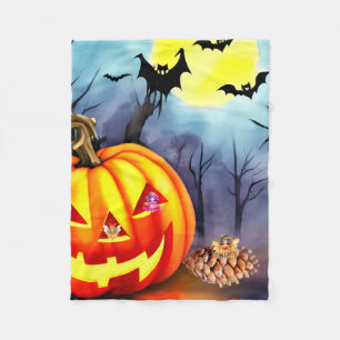Fairies like Halloween too Fleece Blanket