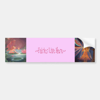 Fairies Live Here - Bumper sticker