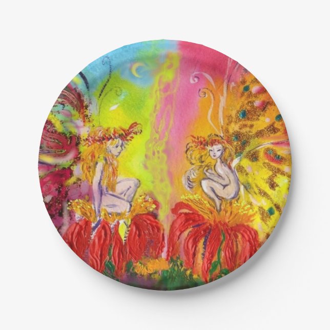 FAIRIES OF DAWN PAPER PLATE (Front)