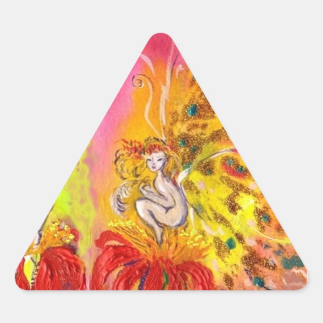 FAIRIES OF DAWN ,triangle Triangle Sticker (Front)