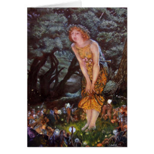 Fairies on a Midsummer Night in Girls Dream