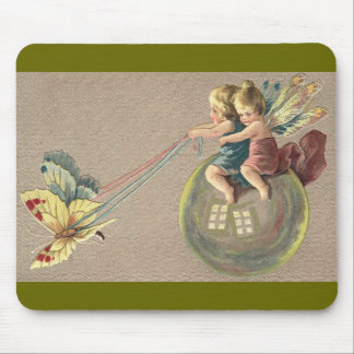 Fairies Riding a Bubble Mouse Pad